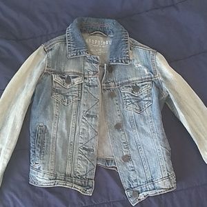 Ripped jean jacket